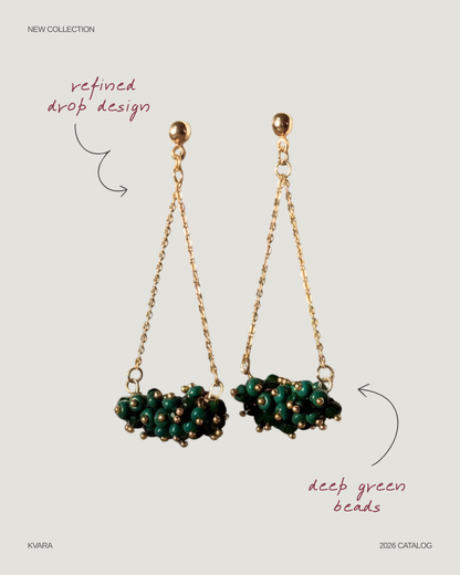 Emerald Drop Earrings