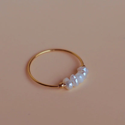 Anna Pearl Ring Gold