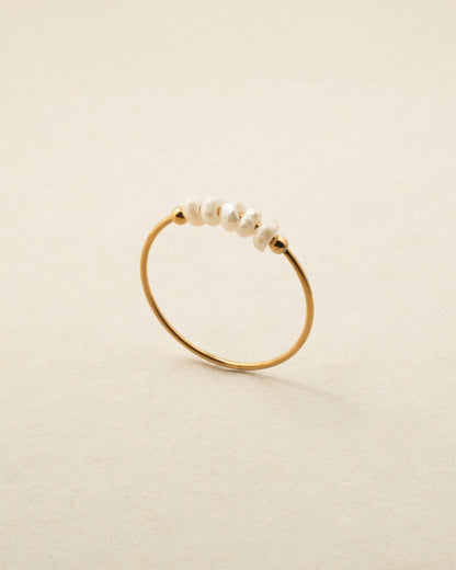 Anna Pearl Ring Gold