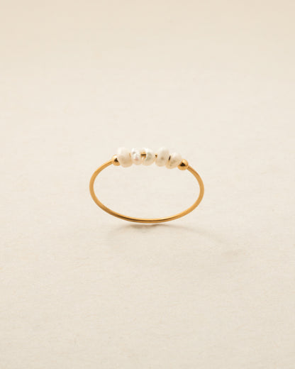 Anna Pearl Ring Gold
