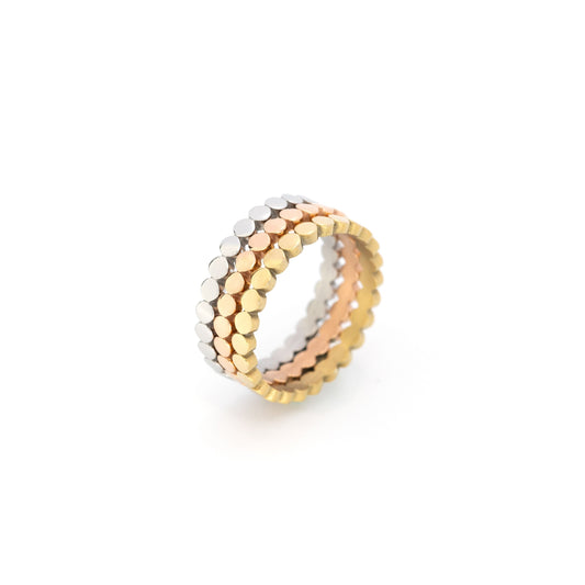 Haya Flat Circle Stacking Ring