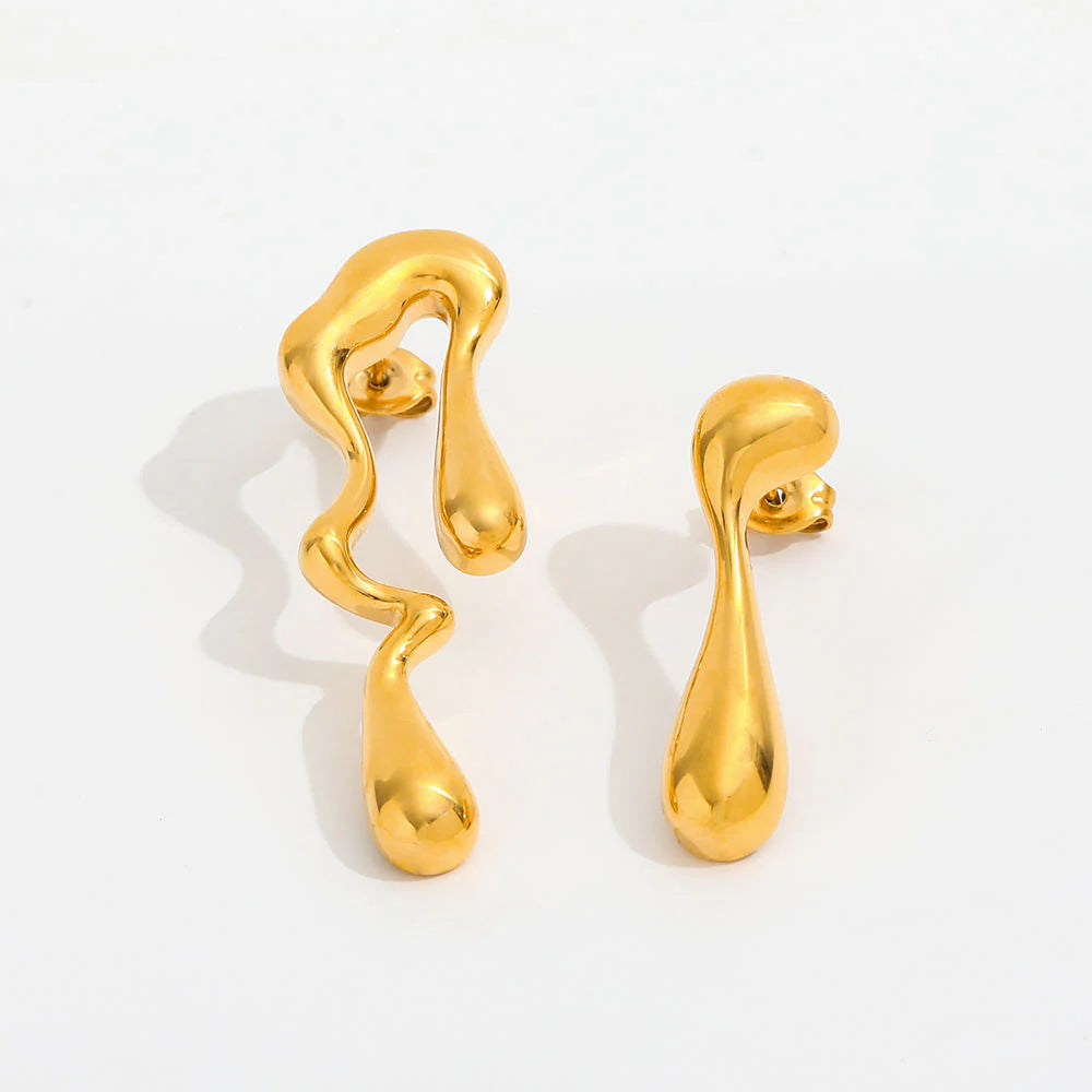 Storm Liquid Water Drop Earrings