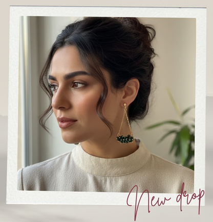 Emerald Drop Earrings